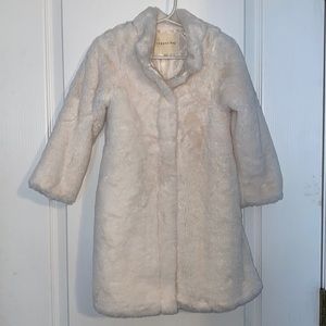 Copper Key Faux Fur Coat